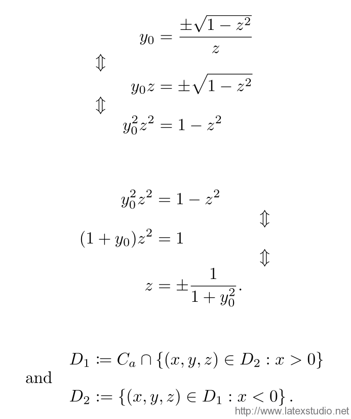 arrowandtextbetweenequations