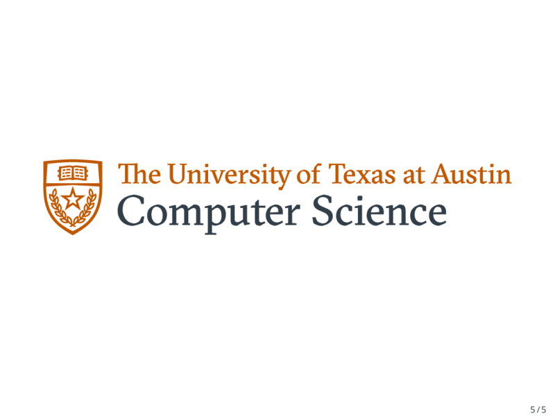 得克萨斯大学奥斯汀分校计算机视觉中心 beamer 主题