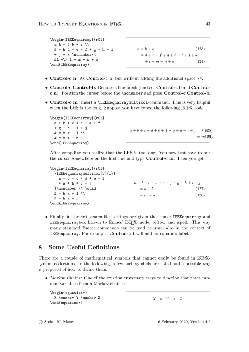 在 LaTeX 下如何排版公式 - 一份简短又非常实用的教程