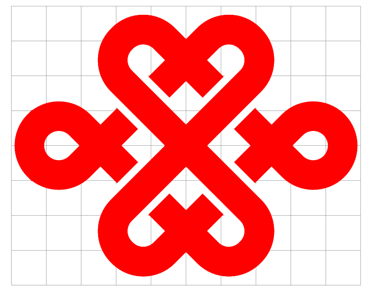 tikz 绘制中国联通logo