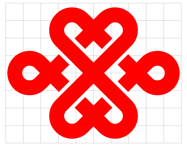 tikz 绘制中国联通logo