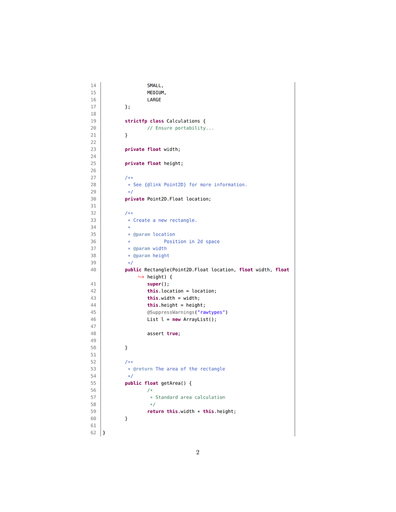 LaTeX 排版 Eclipse 风格的代码样式