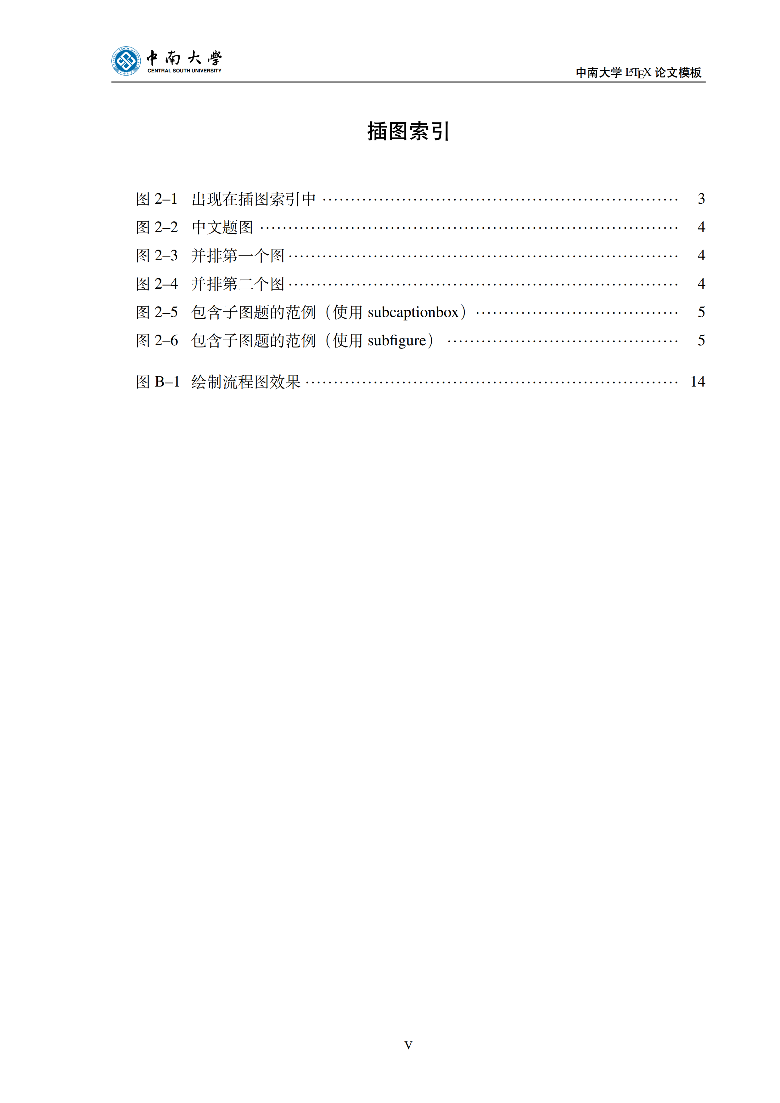 中南大学学位论文（非官方）LaTeX 论文模板