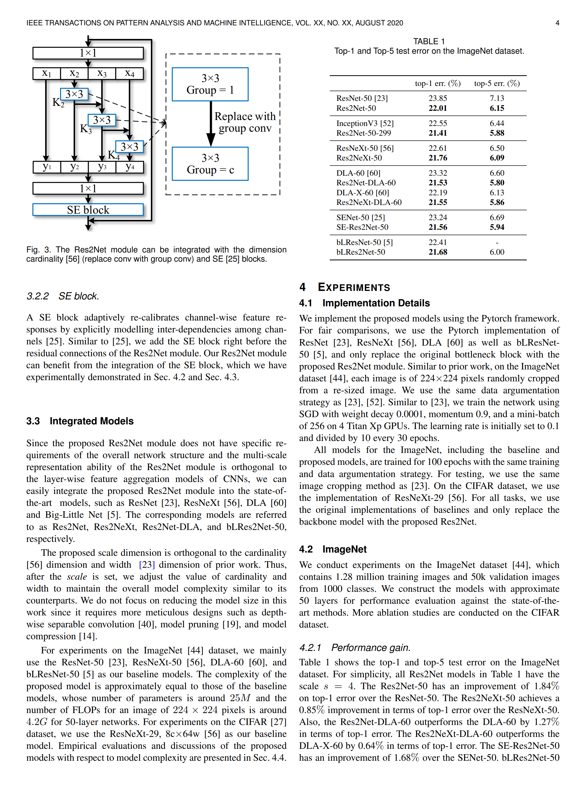 IEEE 发表论文 排版样例 -  Res2Net: A New Multi-scale Backbone Architecture