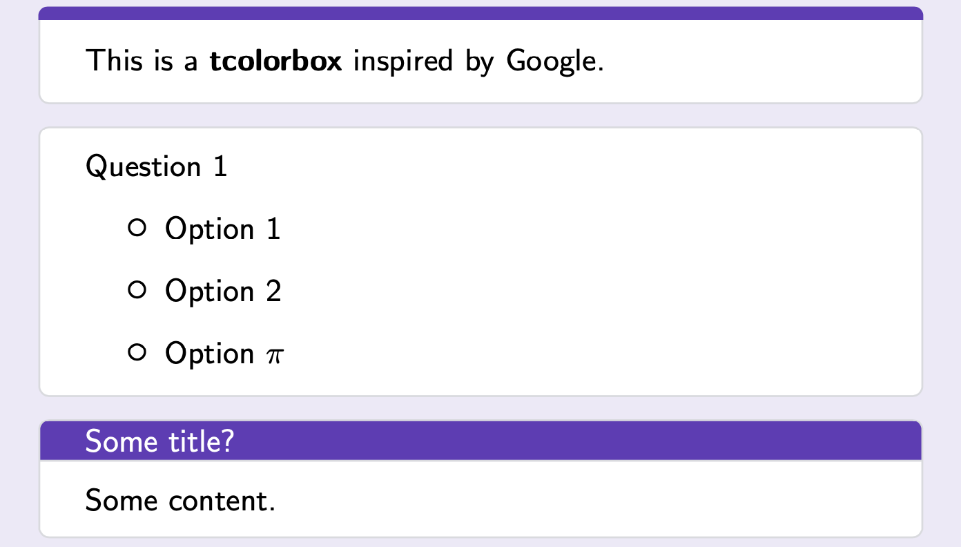 tcolorbox 做出 google 风