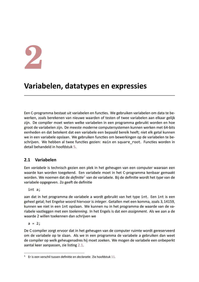 LaTeX 排版的荷兰语《C 语言编程》