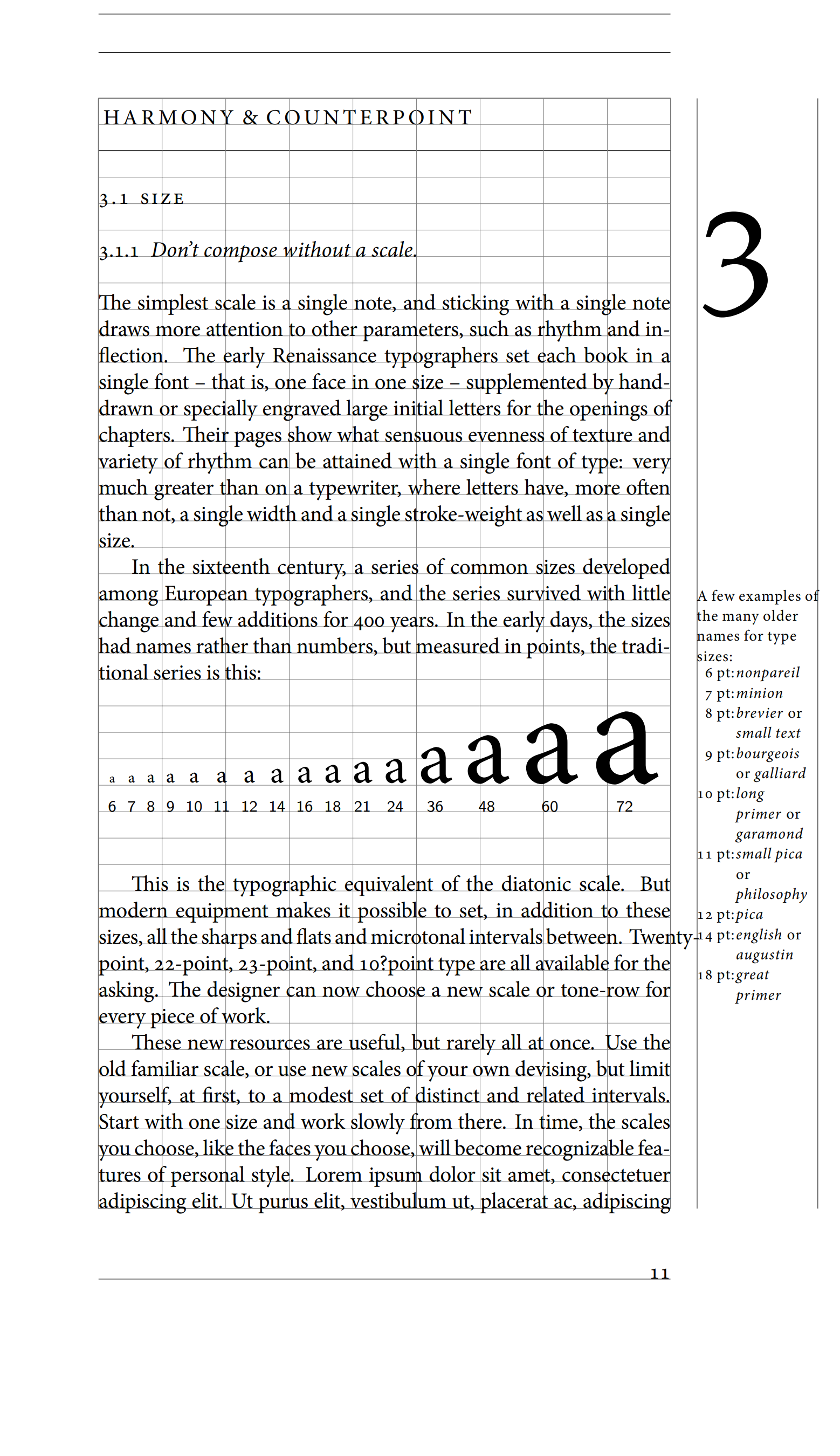 字型排版精要（The Elements of Typographic Style）章节样式复现