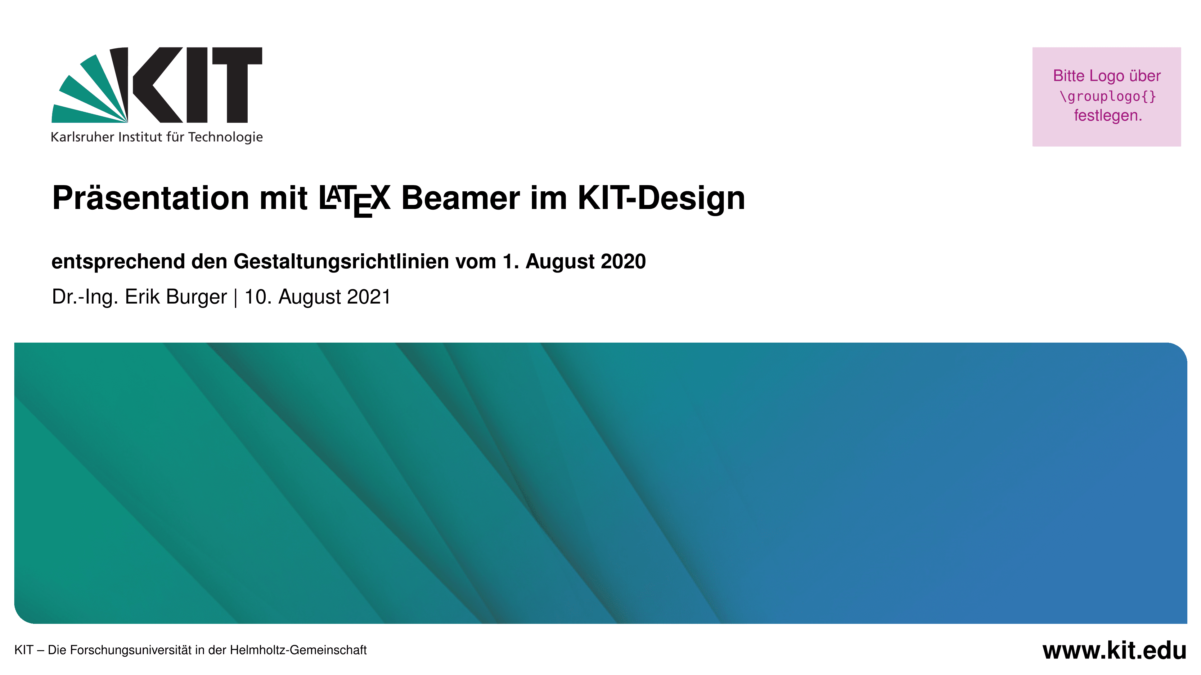 Karlsruhe Institute of Technology SDQ研究组 Beamer 模版